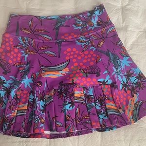 Dona Jo Flirty Skirt/Skort 14.5” Pickleball/Tennis - Purple, blue, pink, black